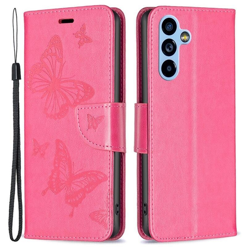 Butterfly knížkové pouzdro na Samsung Galaxy A54 5G - rose