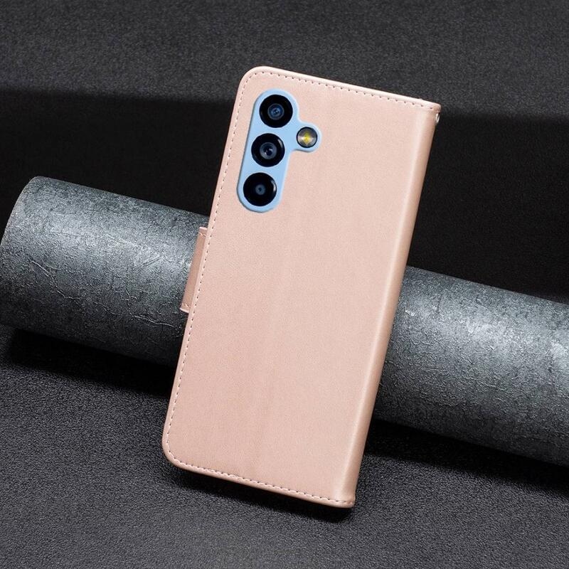 Butterfly knížkové pouzdro na Samsung Galaxy A54 5G - růžovozlaté