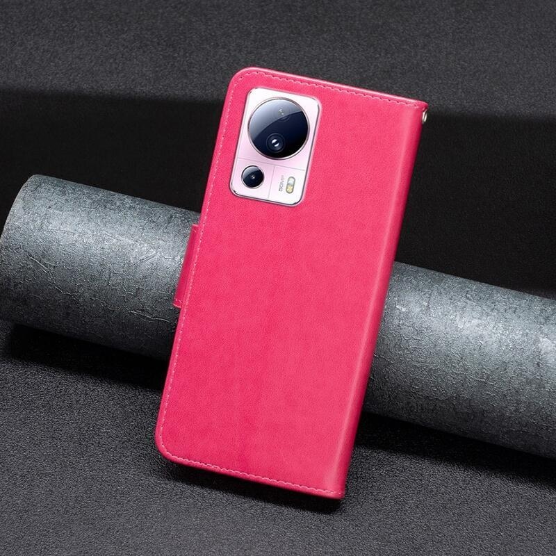 Butterfly knížkové pouzdro na Xiaomi 13 Lite - rose