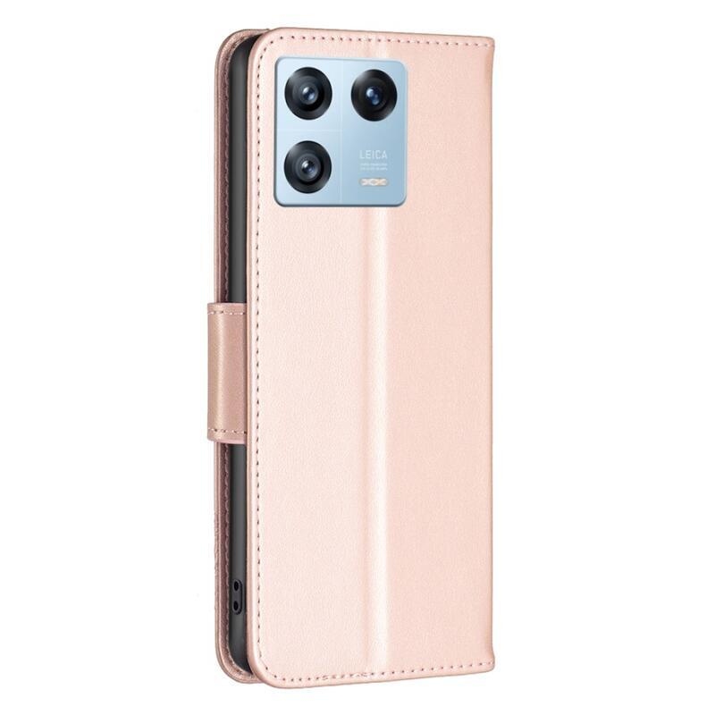 Butterfly knížkové pouzdro na Xiaomi 13 Pro - růžovozlaté