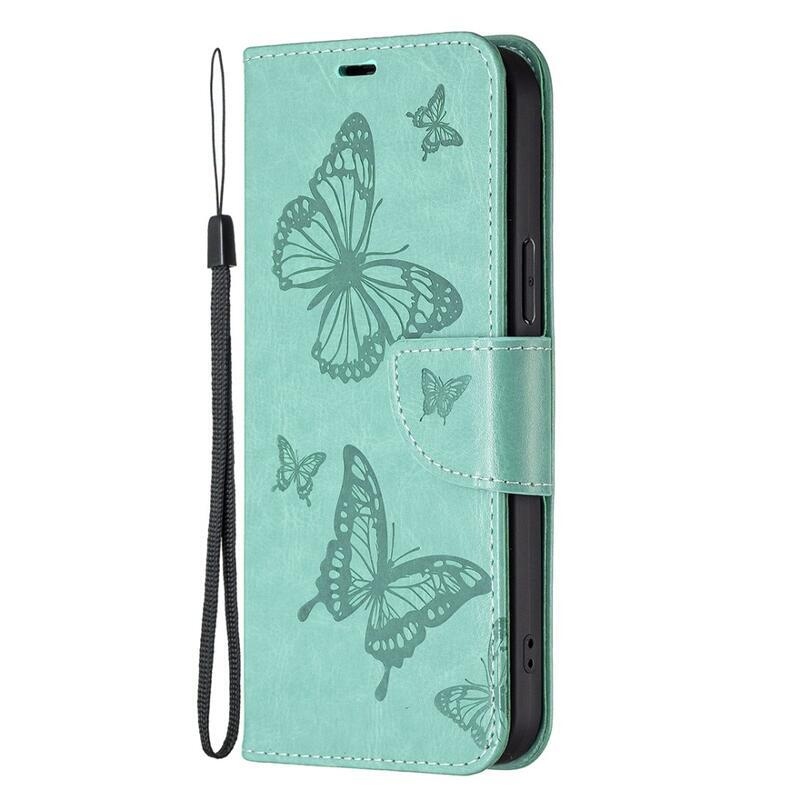 Butterfly knížkové pouzdro na Xiaomi 13 Pro - zelené