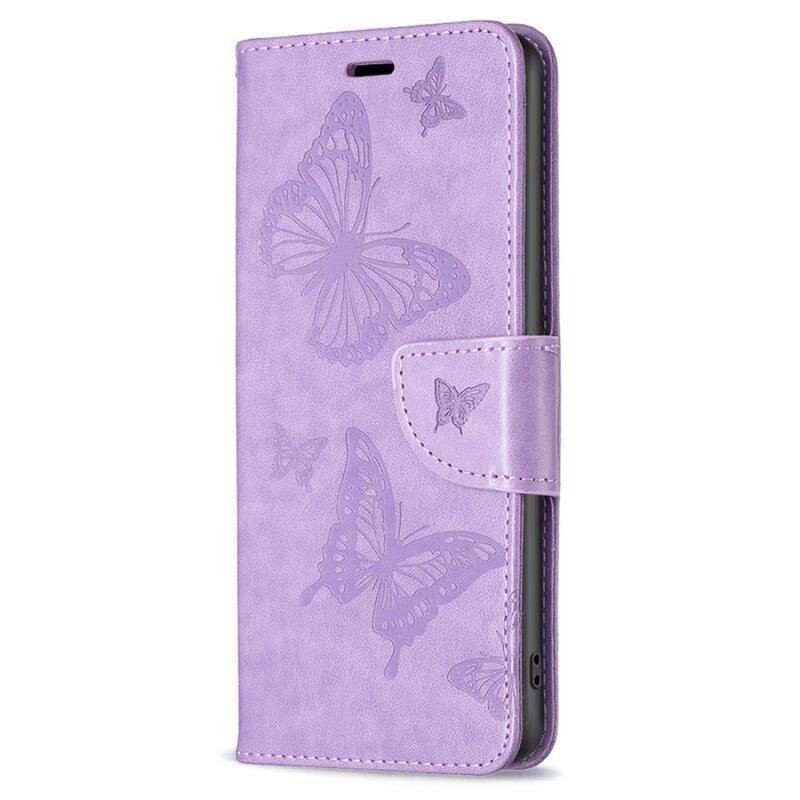Butterfly knížkové pouzdro na Xiaomi Poco F5 Pro - fialové
