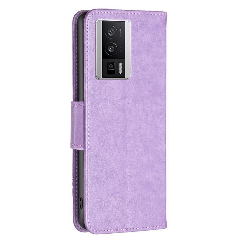 Butterfly knížkové pouzdro na Xiaomi Poco F5 Pro - fialové