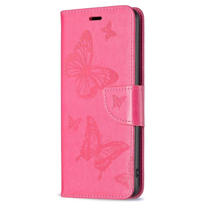 Butterfly knížkové pouzdro na Xiaomi Poco F5 Pro - rose