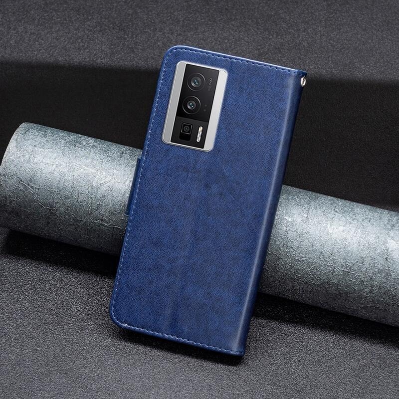 Butterfly knížkové pouzdro na Xiaomi Poco F5 Pro - tmavěmodré