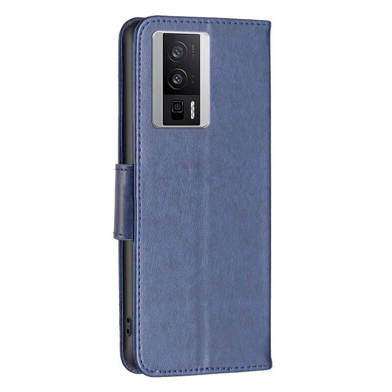 Butterfly knížkové pouzdro na Xiaomi Poco F5 Pro - tmavěmodré