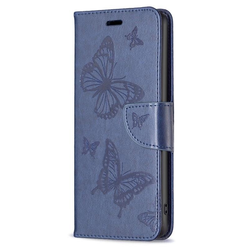 Butterfly knížkové pouzdro na Xiaomi Poco F5 Pro - tmavěmodré