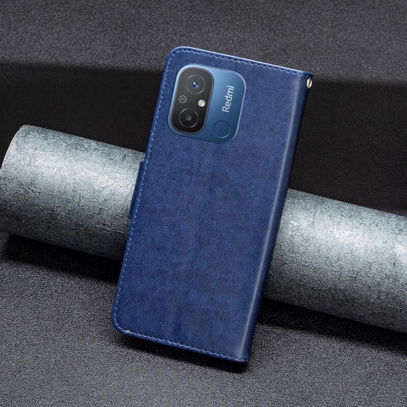 Butterfly knížkové pouzdro na Xiaomi Redmi 12C - tmavěmodré