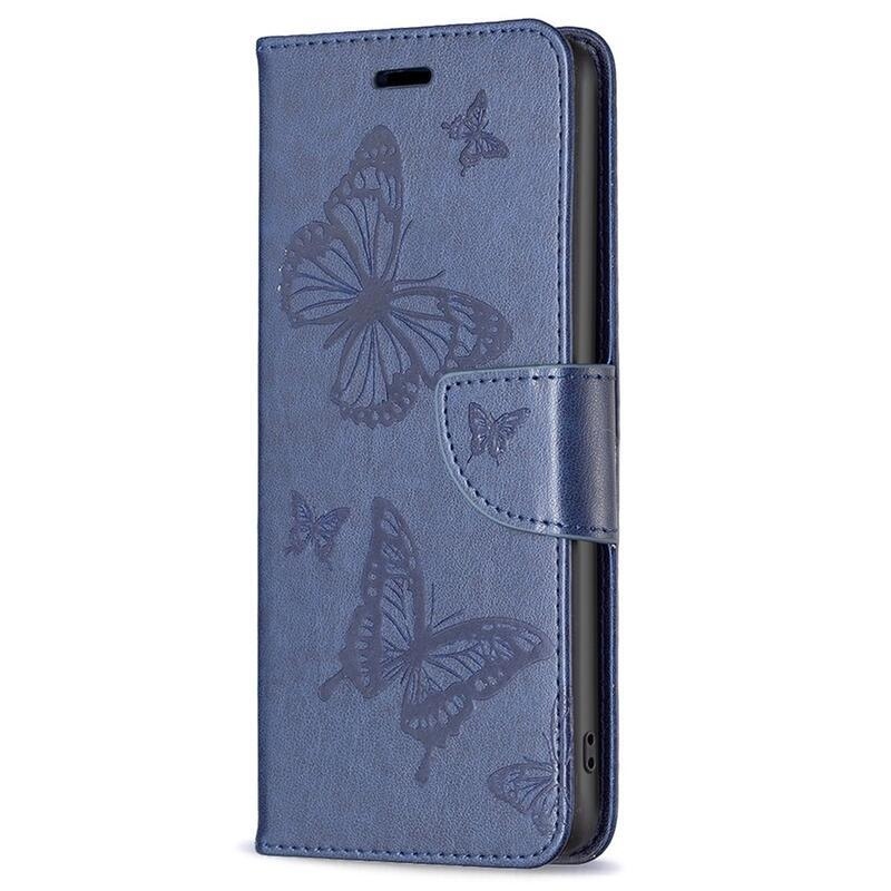 Butterfly knížkové pouzdro na Xiaomi Redmi Note 12 4G - modré