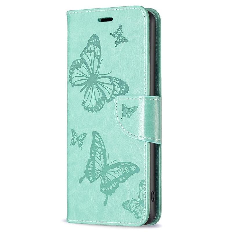 Butterfly knížkové pouzdro na Xiaomi Redmi Note 12 4G - modrozelené