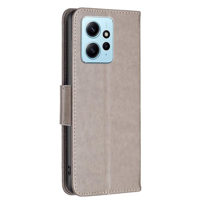 Butterfly knížkové pouzdro na Xiaomi Redmi Note 12 4G - šedé