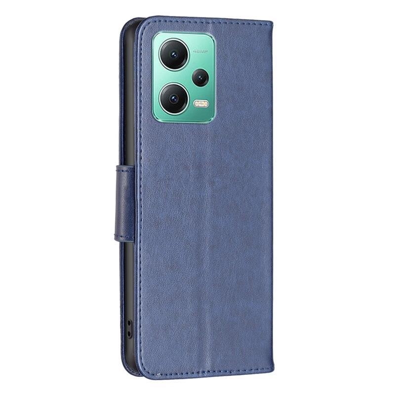 Butterfly knížkové pouzdro na Xiaomi Redmi Note 12 5G/Poco X5 5G - tmavěmodré