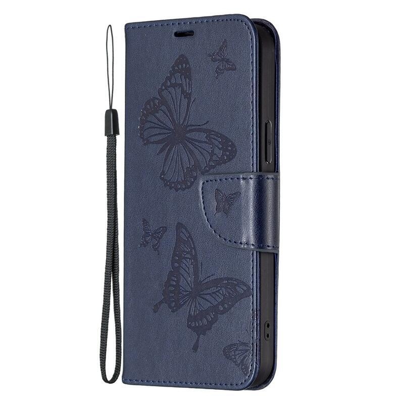 Butterfly peněženkové pouzdro na Samsung Galaxy S23 Ultra - tmavěmodré