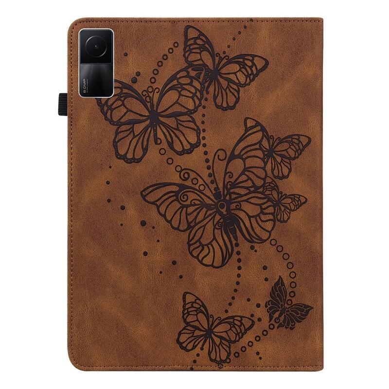 Butterfly zavírací pouzdro na tablet Xiaomi Redmi Pad 10.6 - hnědé