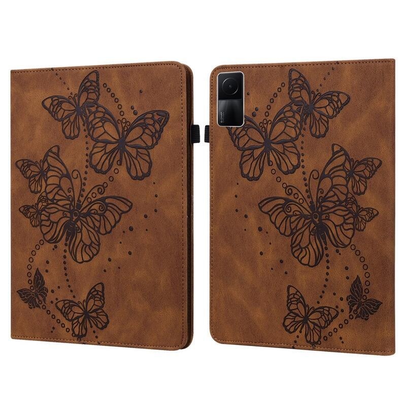 Butterfly zavírací pouzdro na tablet Xiaomi Redmi Pad 10.6 - hnědé