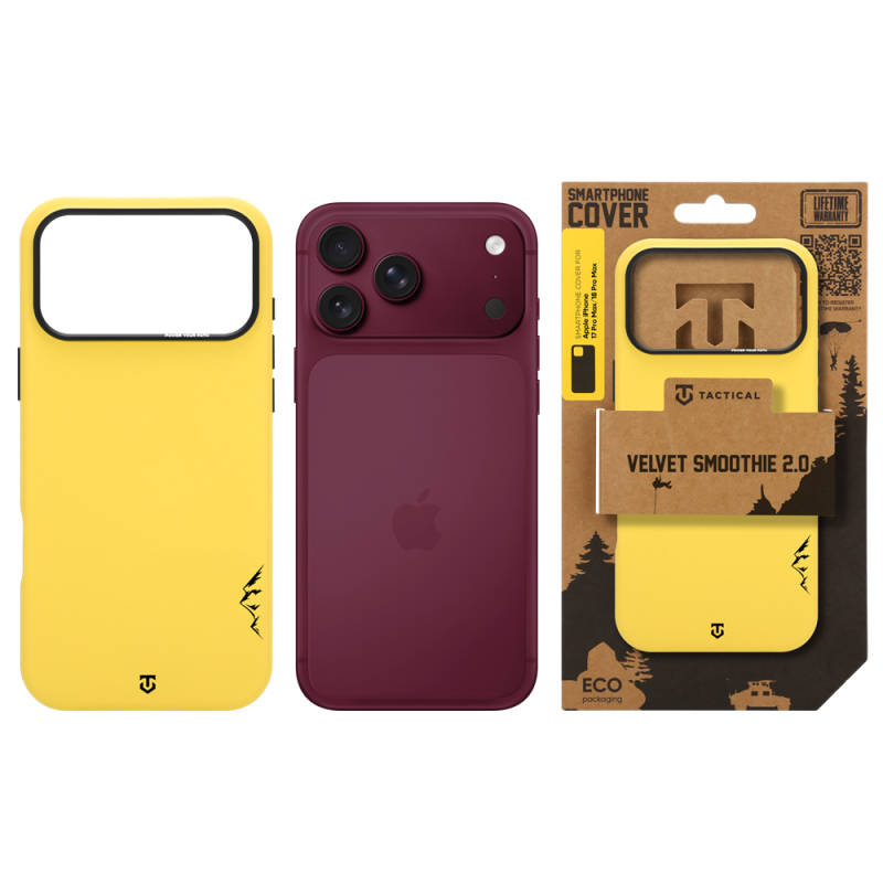 Tactical MagForce Velvet Smoothie 2.0 Kryt pro Apple iPhone 18 Pro Max/17 Pro Max Banana