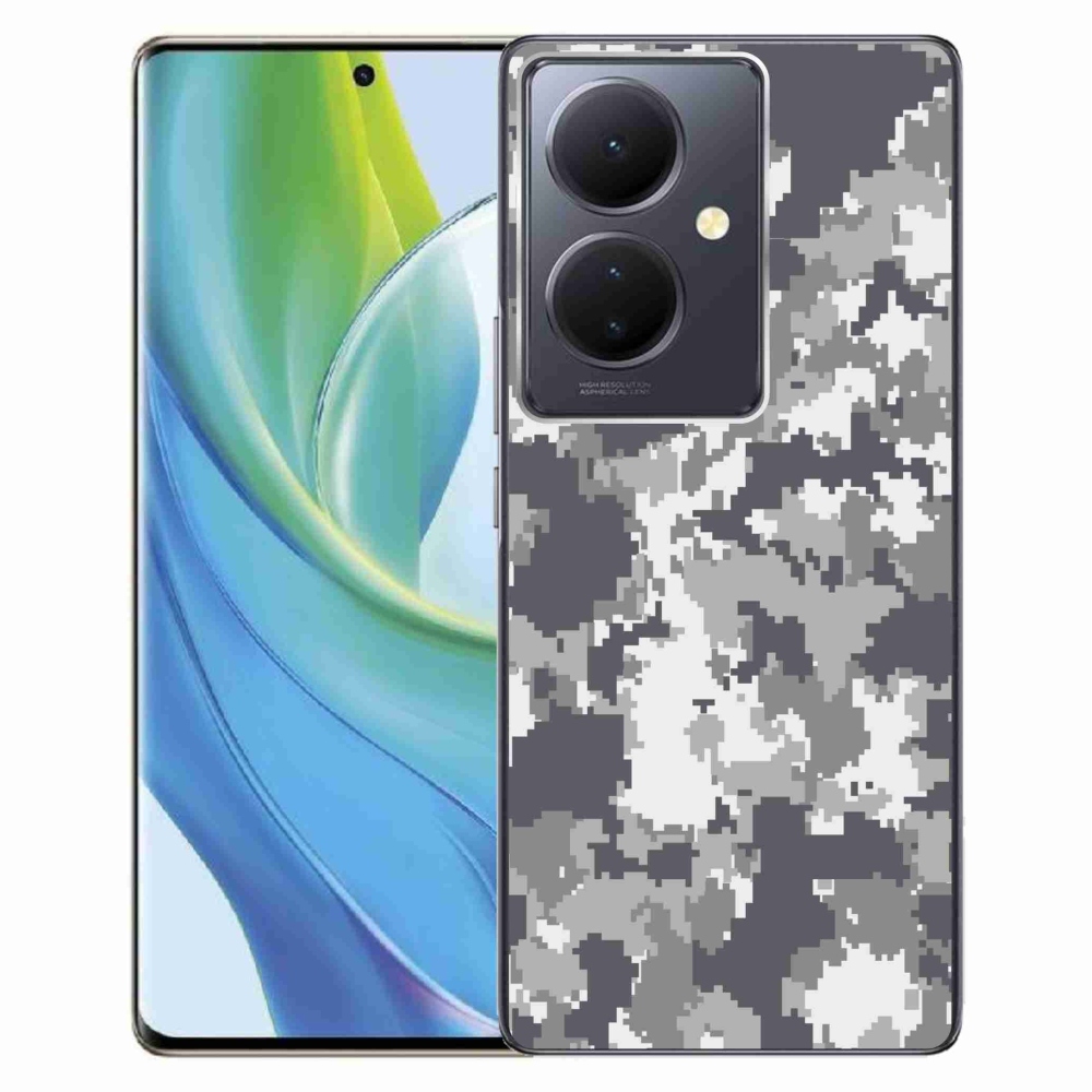 Gelový kryt mmCase na Vivo V29 Lite 5G - maskáčový vzor 2
