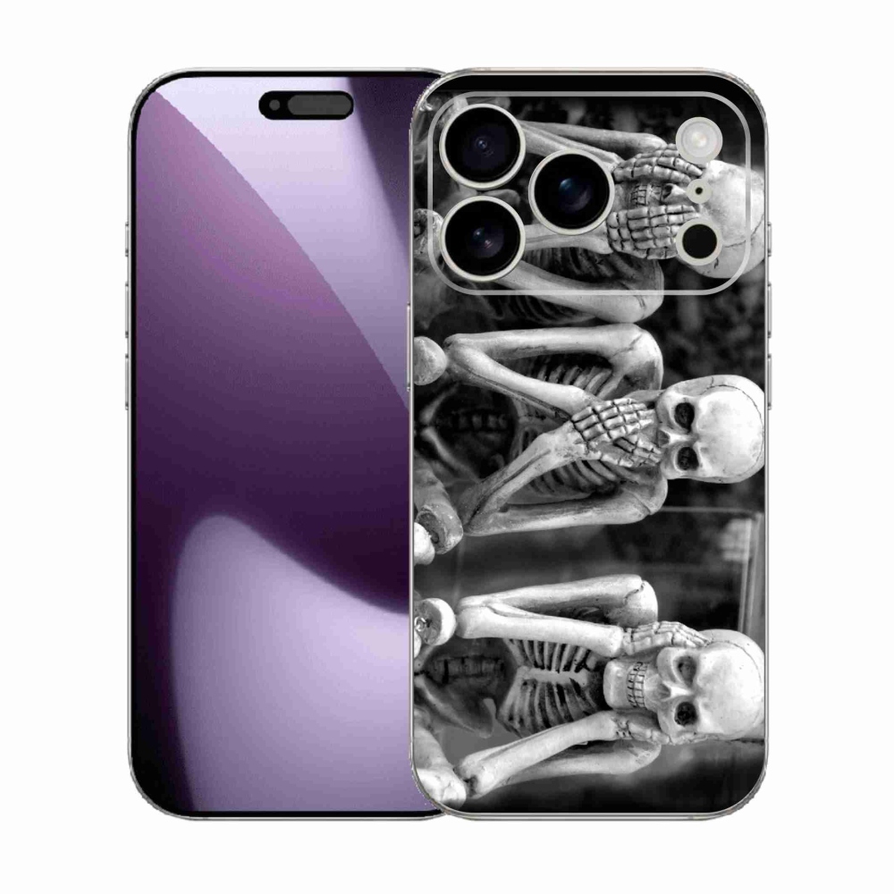 Gelový kryt mmCase na iPhone 17 Pro - kostlivci