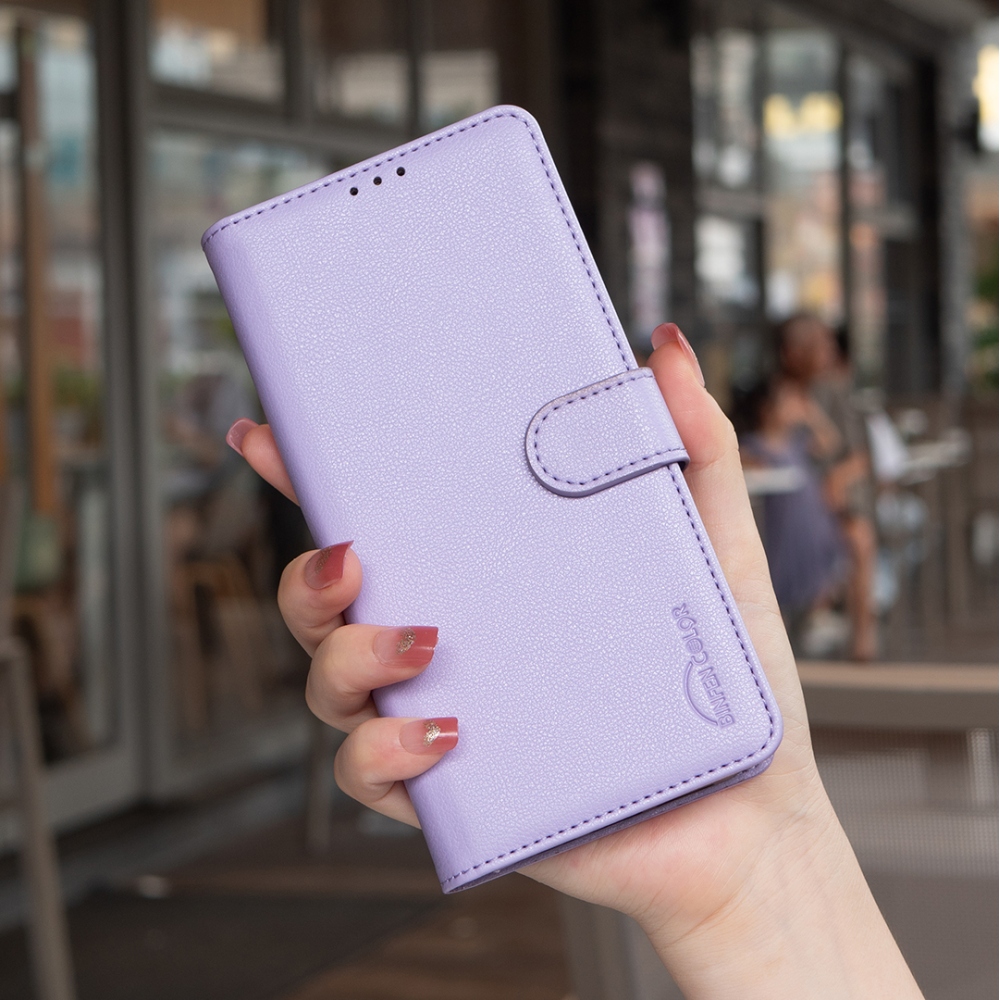BINFEN knížkové pouzdro na iPhone 17 Pro Max - fialové
