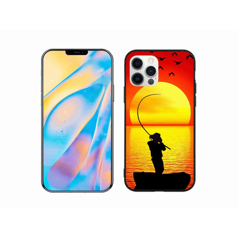 Gelový kryt mmCase na iPhone 12 Pro - rybaření