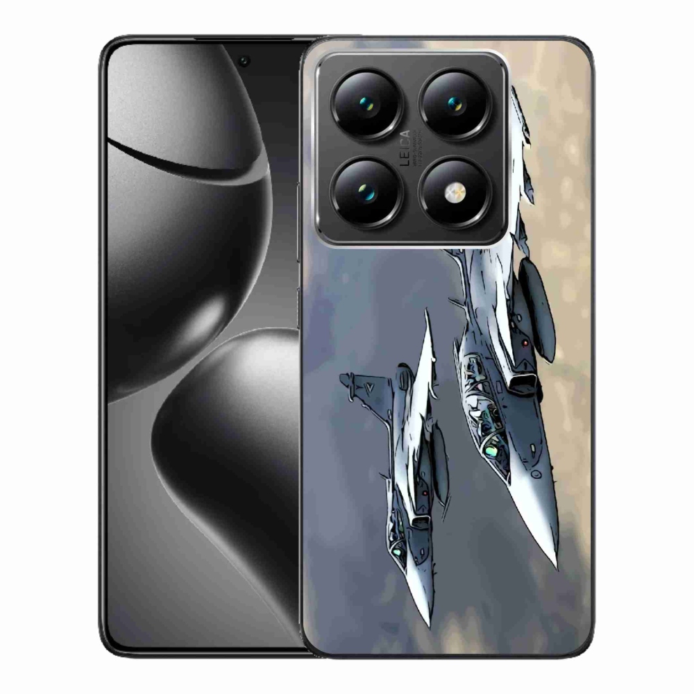 Gelový kryt mmCase na Xiaomi 14T Pro - stíhačky