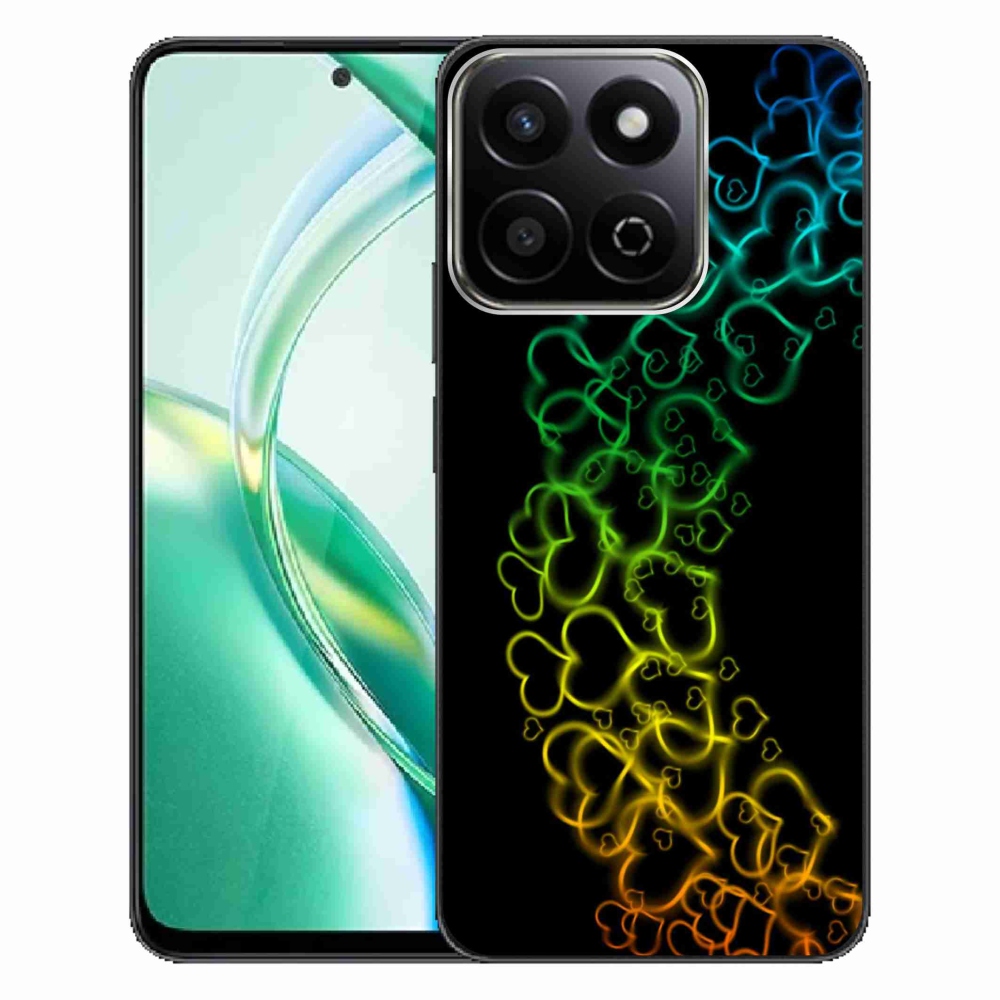 Gelový kryt mmCase na Honor 200 Smart 5G - barevná srdíčka