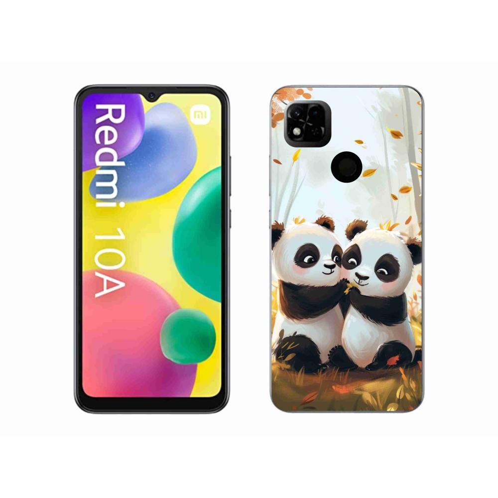 Gelový kryt mmCase na Xiaomi Redmi 10A - pandy