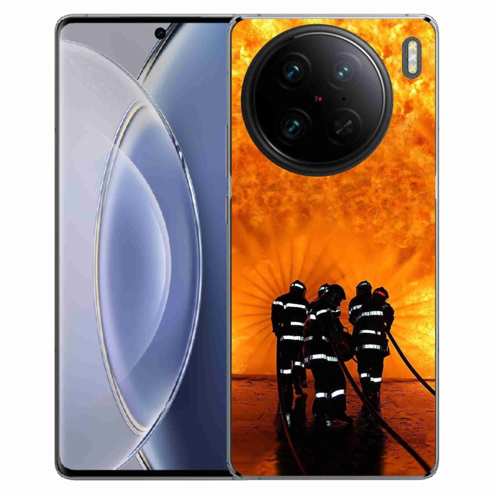 Gelový kryt mmCase na Vivo X90 Pro - požár