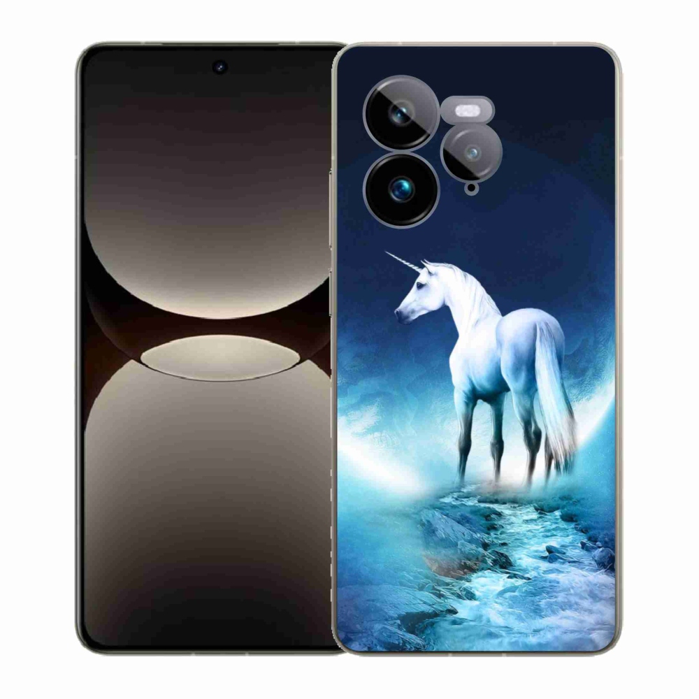 Gelový kryt mmCase na Realme GT 7 Pro 5G - bílý jednorožec