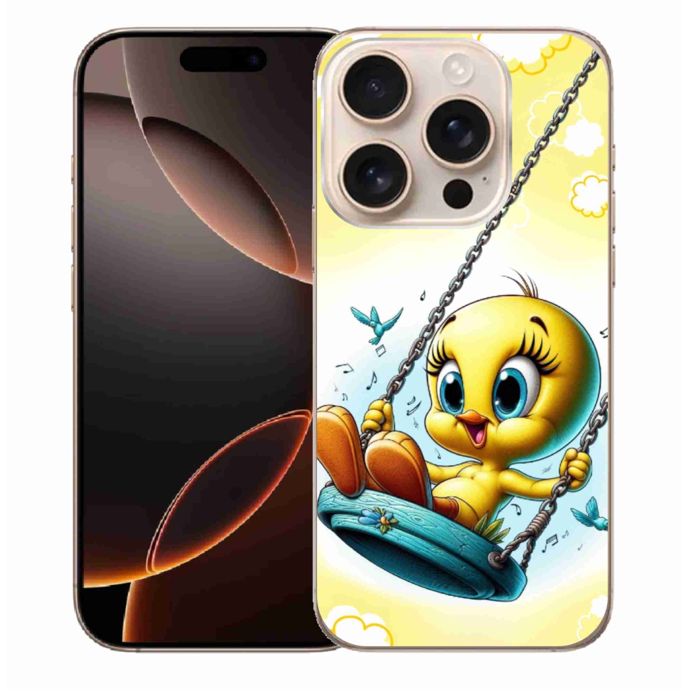Gelový kryt mmCase na iPhone 16 Pro Max - tweety