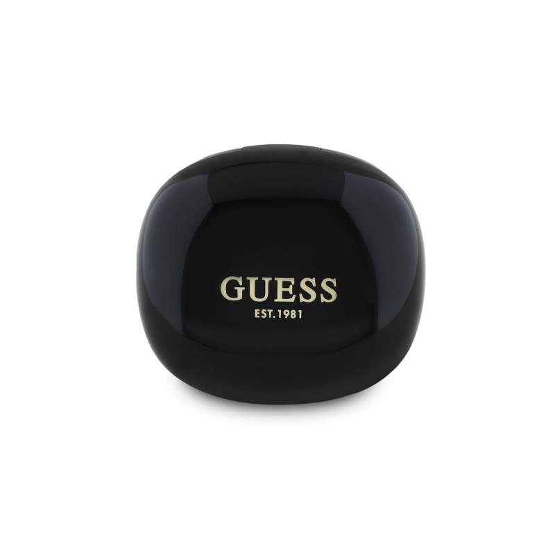 Guess Glossy Classic Logo TWS Bezdrátová Sluchátka Black