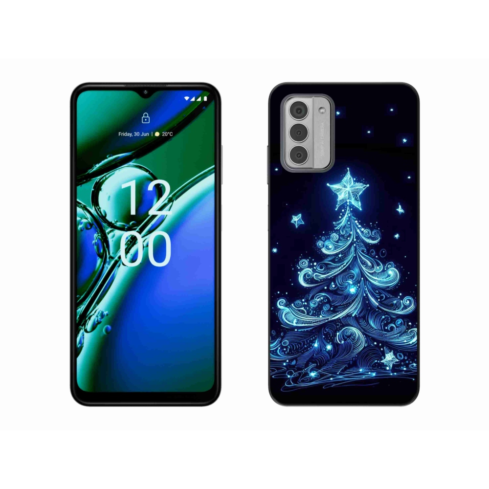 Gelový kryt mmCase na Nokia G42 - neonový vánoční stromek 4