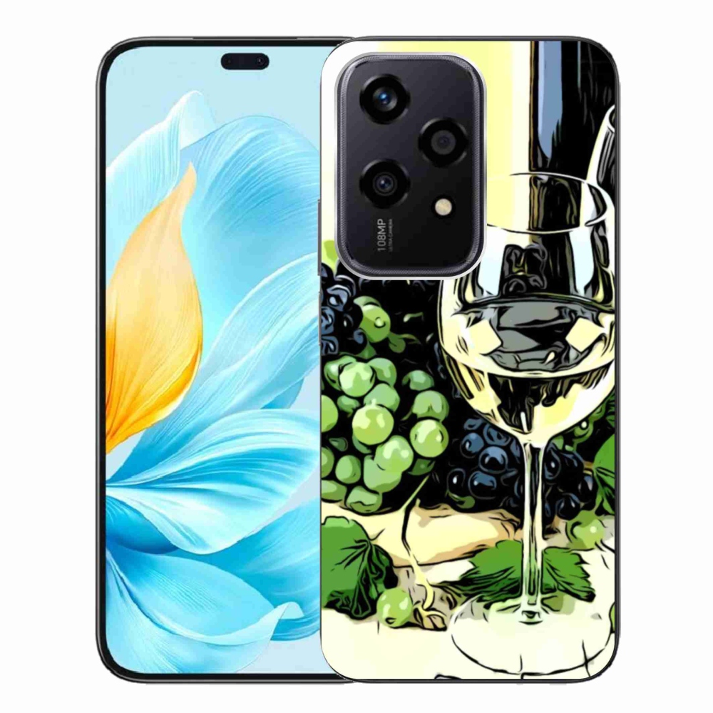 Gelový kryt mmCase na Honor 200 Lite 5G - sklenka vína