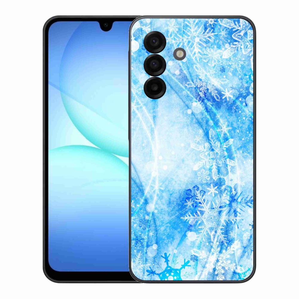 Gelový kryt mmCase na Samsung Galaxy A17 4G/5G - sněhové vločky