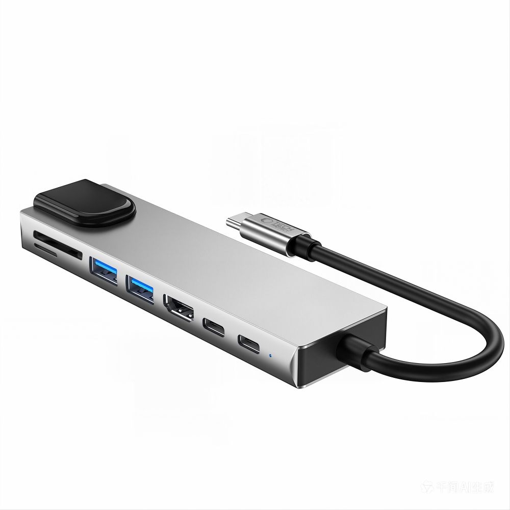 Tech-Protect HB09 USB-C adaptér 8v1 s HDMI, USB, RJ45 a čtečkou karet