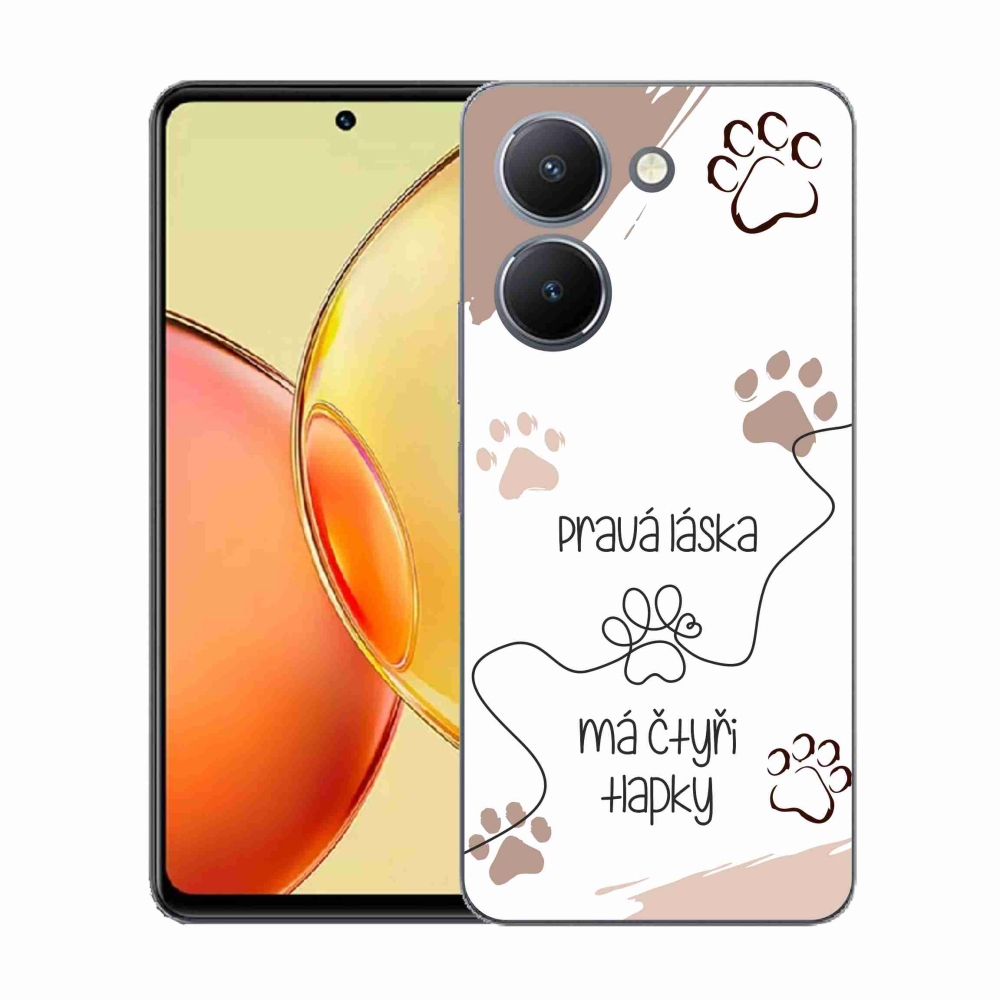 Gelový kryt mmCase na Vivo Y36 - psí motiv 1 bílé pozadí