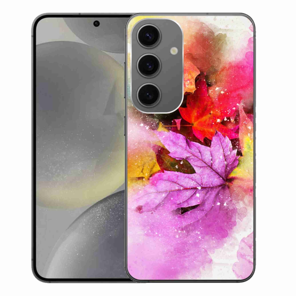 Gelový kryt mmCase na Samsung Galaxy S24+ - barevné listy