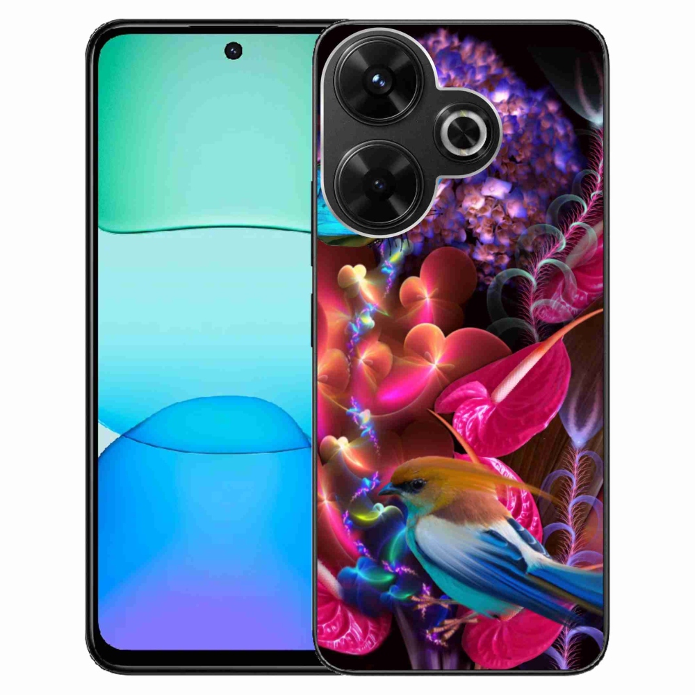 Gelový kryt mmCase na Xiaomi Redmi 13 4G/Poco M6 4G - barevné květiny