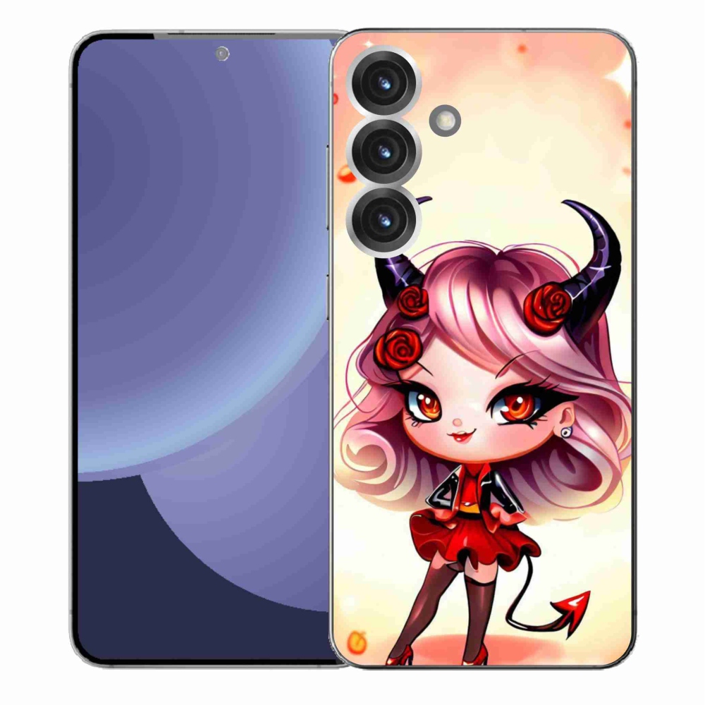 Gelový kryt mmCase na Samsung Galaxy S25+ - kreslená čertice