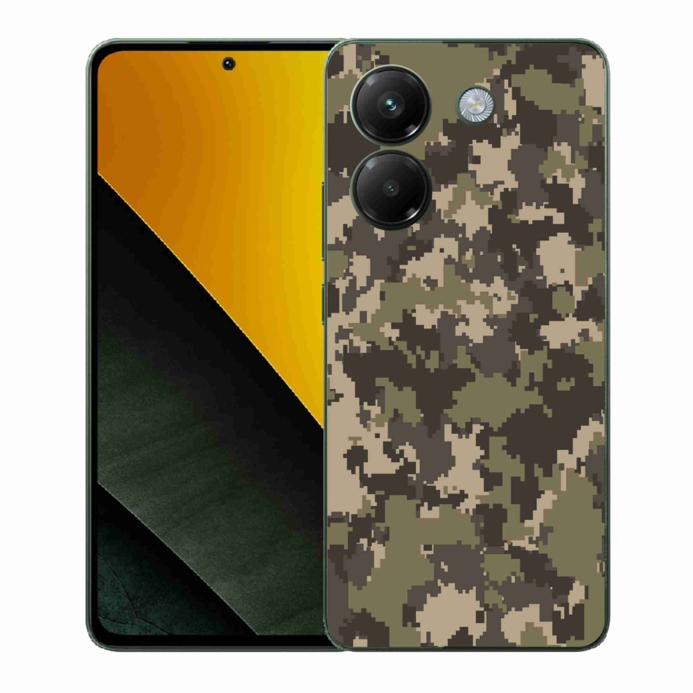 Gelový kryt mmCase na Xiaomi Poco M7 Pro 5G - maskáčový vzor 12