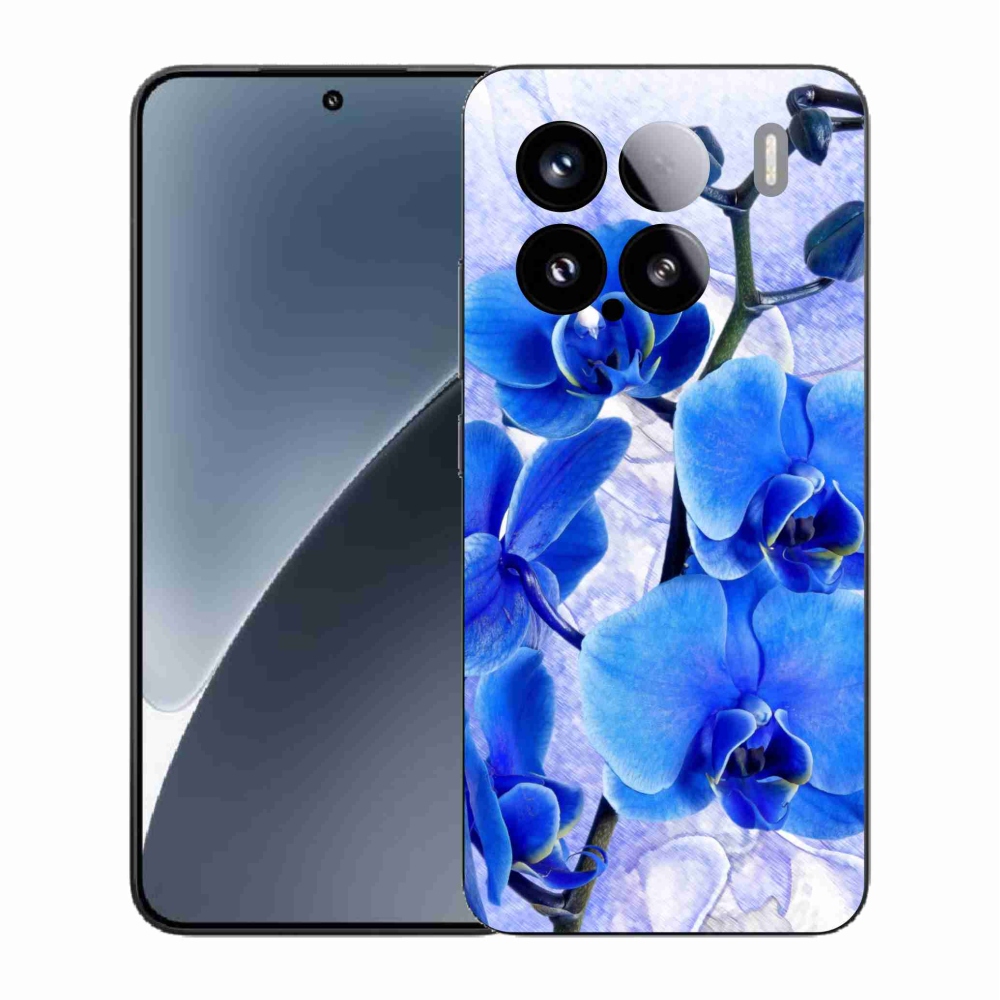 Gelový kryt mmCase na Xiaomi 15 - modré květy