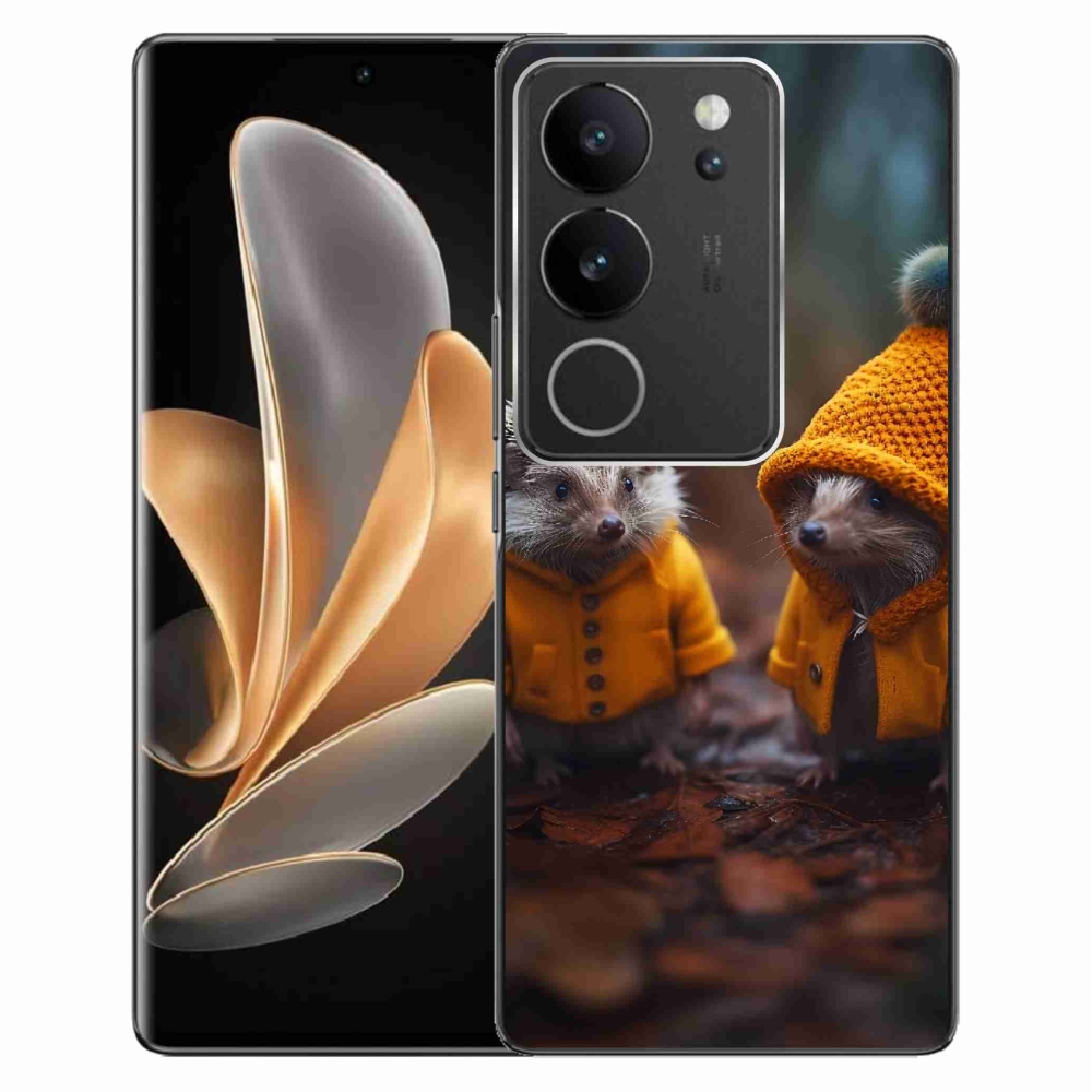 Gelový kryt mmCase na Vivo V29 5G - ježci