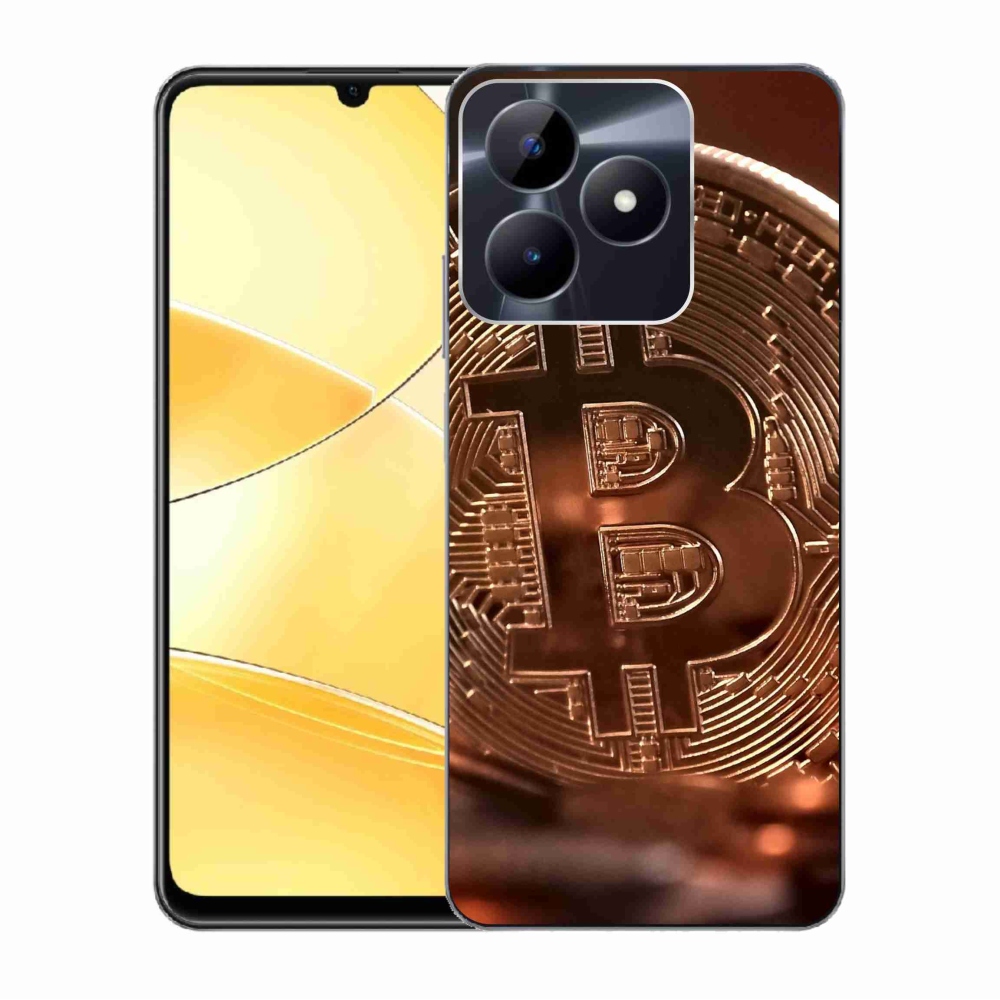 Gelový kryt mmCase na Realme C51/C53 - bitcoin