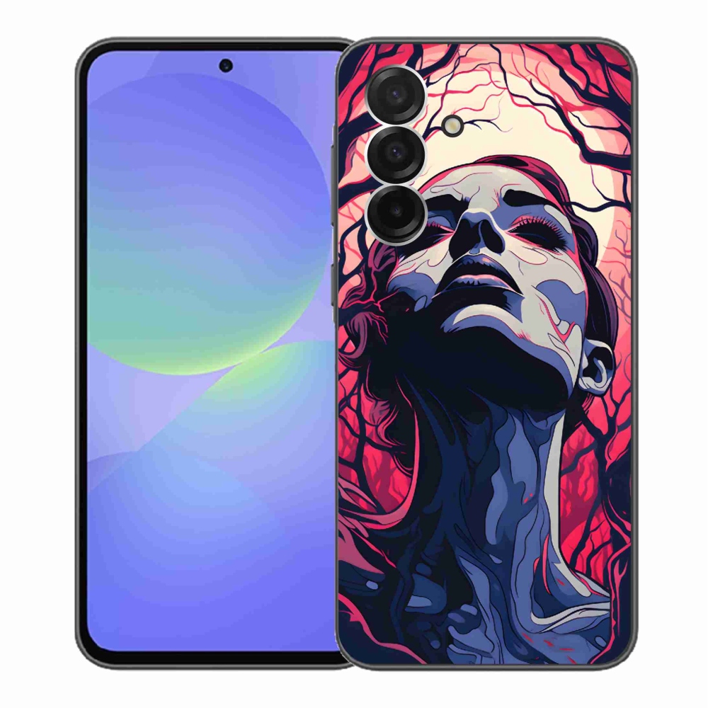 Gelový kryt mmCase na Samsung Galaxy A36 5G - abstraktní obličej