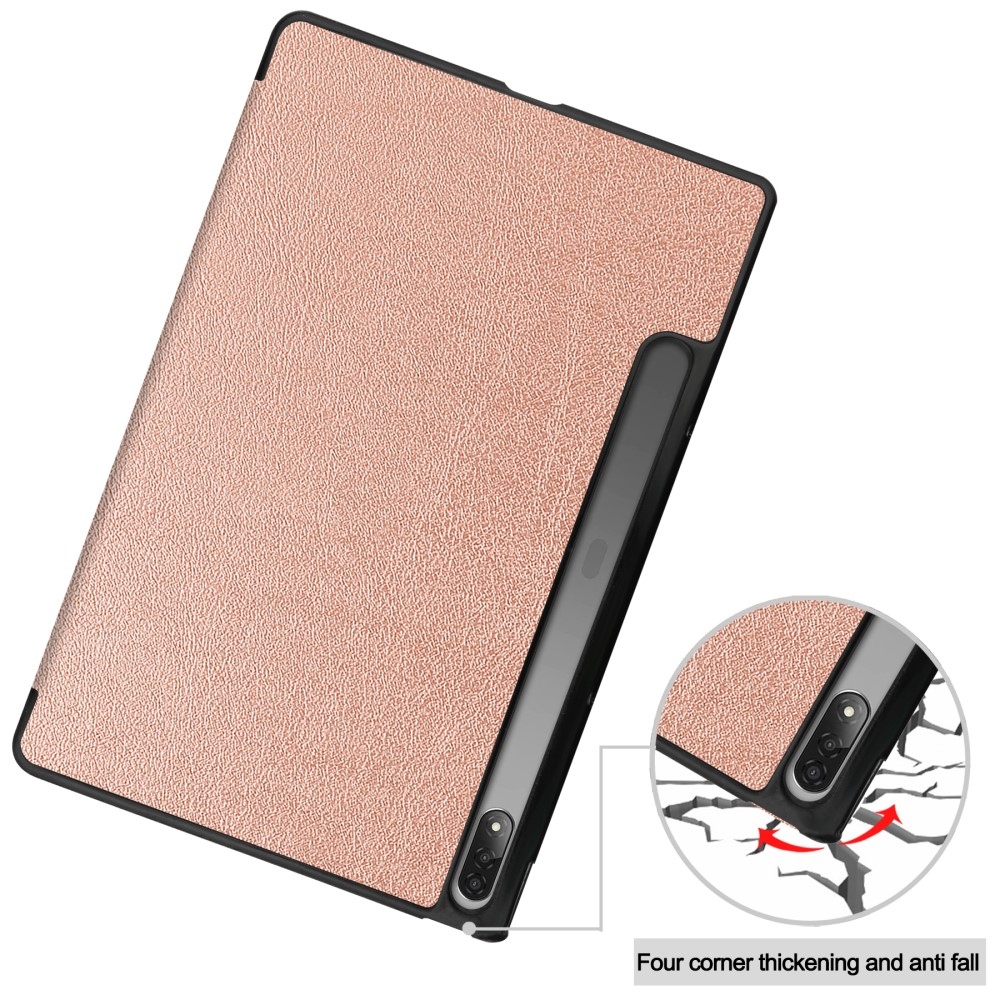 Case chytré zavírací pouzdro na tablet Lenovo Tab P12 Pro - růžovozlaté