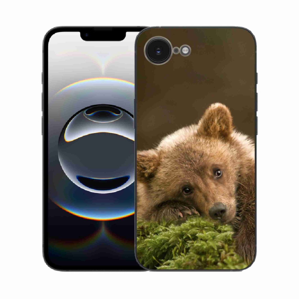 Gelový kryt mmCase na iPhone 16e - medvěd