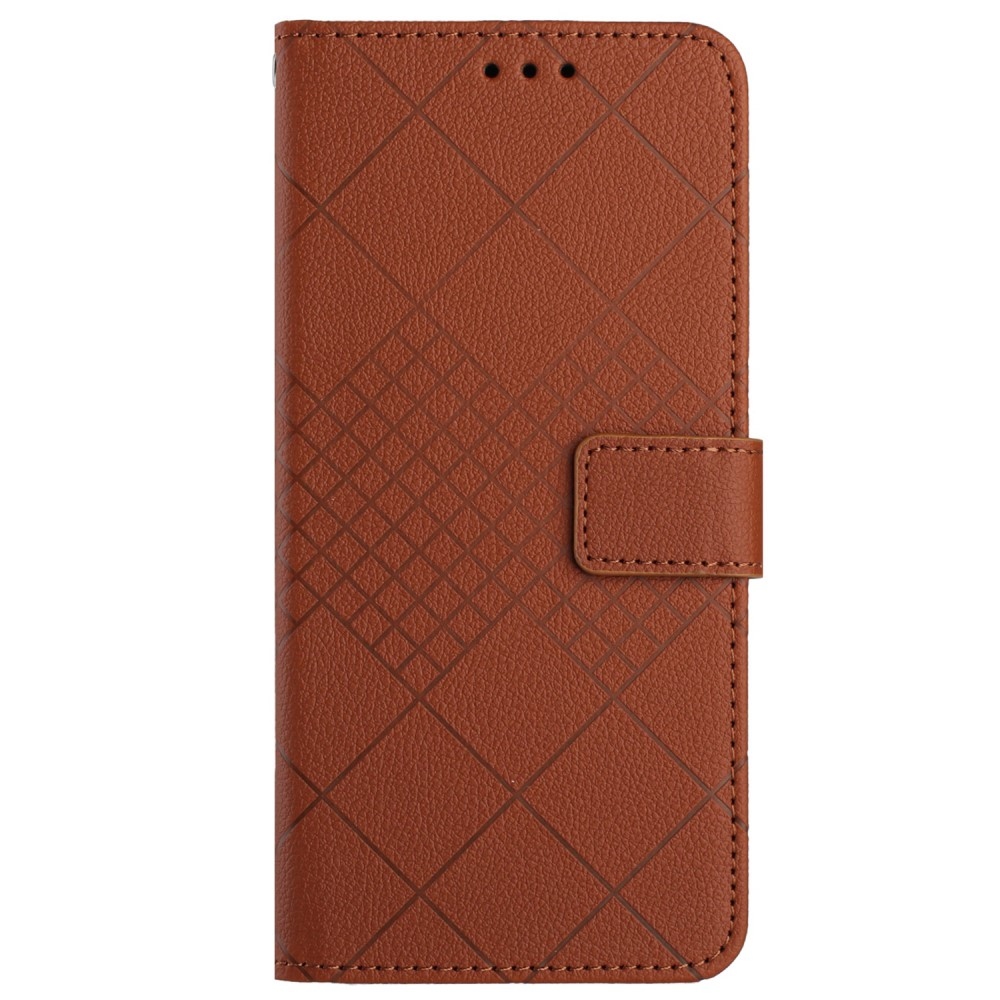 Texture knížkové pouzdro na mobil Realme C67 - hnědé