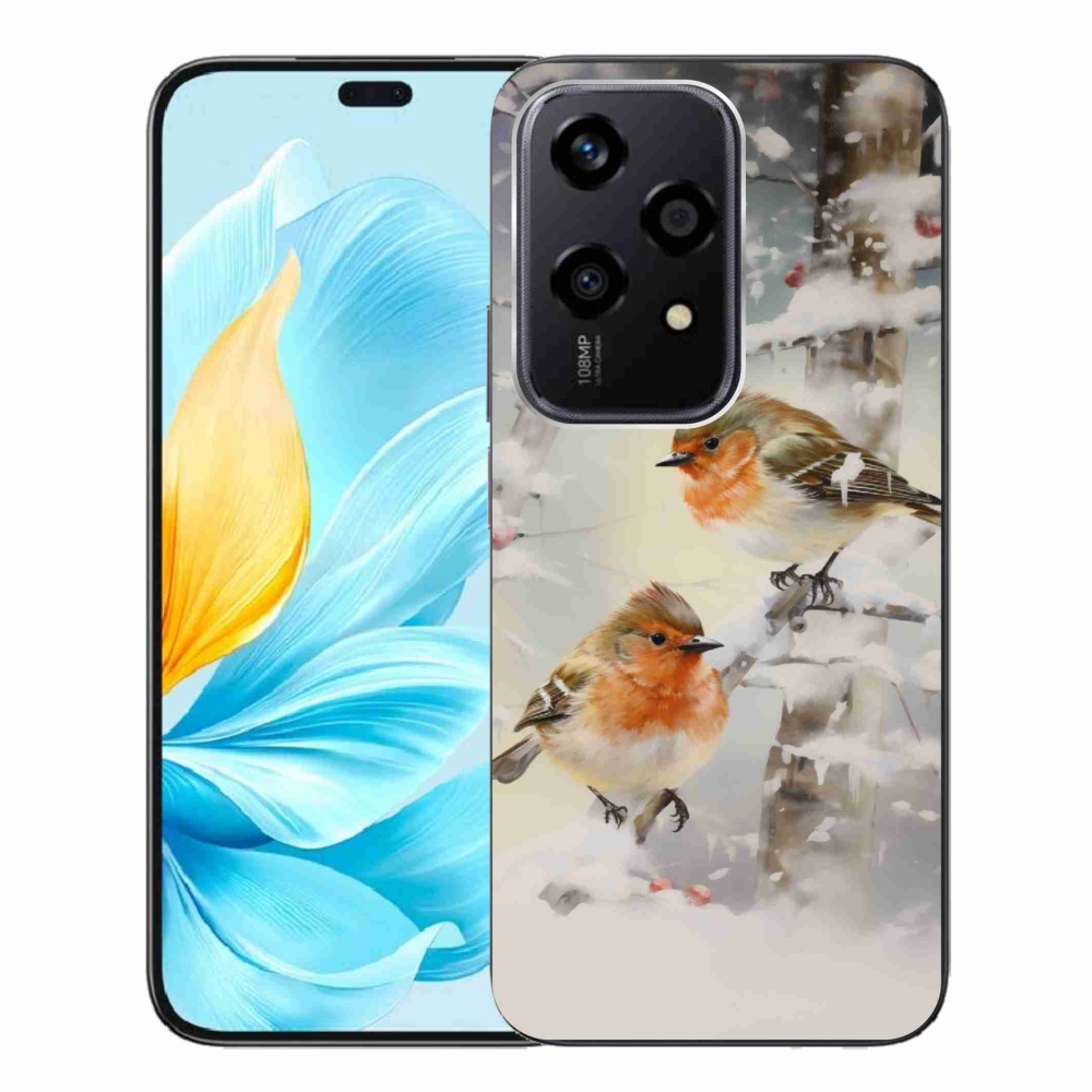 Gelový kryt mmCase na Honor 200 Lite 5G - ptáčci v zimě