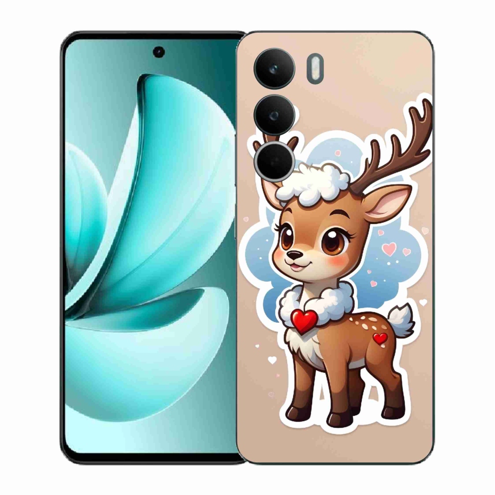Gelový kryt mmCase na Realme C71 - kreslený sob