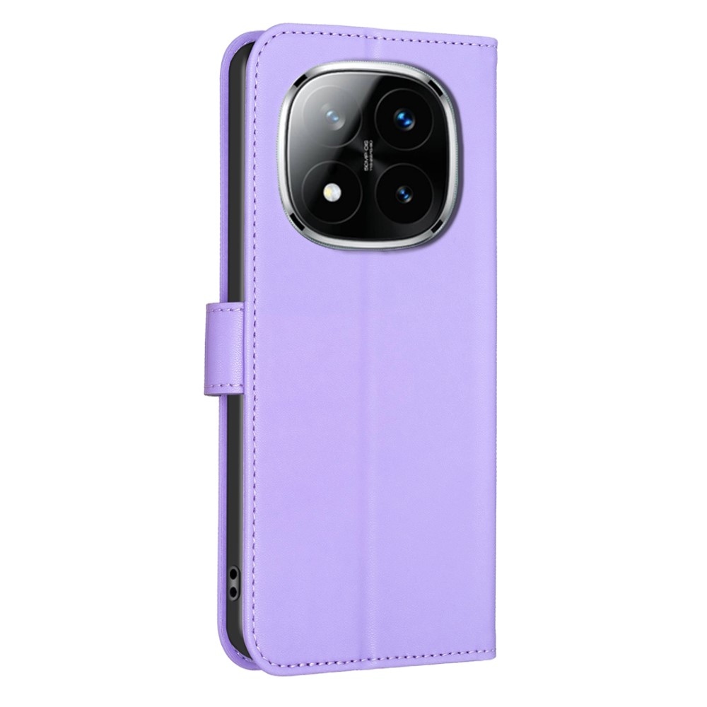 Clover knížkové pouzdro na Xiaomi Redmi Note 14 Pro - fialové
